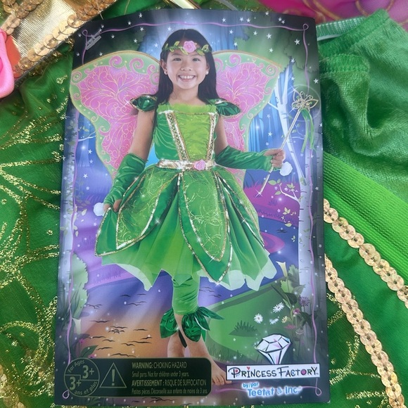 Like NEW Green Petal Pixie Fairy SZ 7-8 - Picture 2 of 5